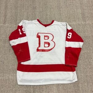 Vintage Bowmanville Hockey Jersey Mens Small White 1960s Canada